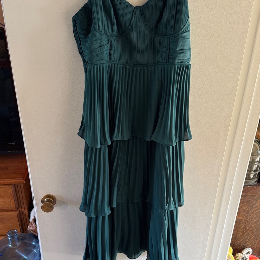 Elegant Teal Evening Dress